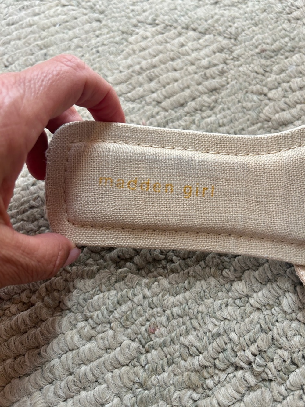 Madden Girl Beaded Slide Sandals in Natural Multi - Picture 7 of 14